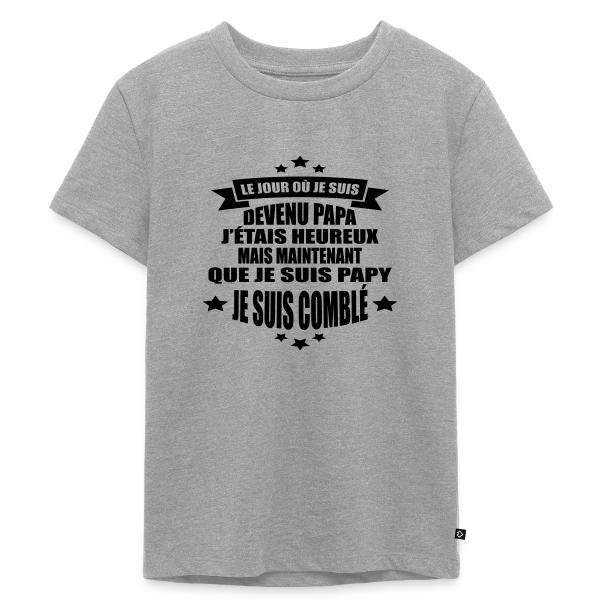 Papy Comblé : Fierté Grand-Parentale Affichée sur T-shirt Premium bio Enfant