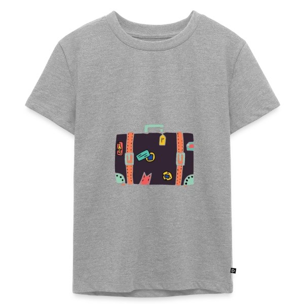 Valise Vintage Autocollants sur T-shirt Premium bio Enfant