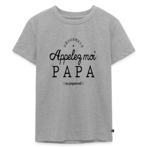 'Moi, c'est Papa Maintenant !' - Annonce Naissance sur T-shirt Premium bio Enfant