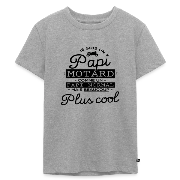 Papi Motard : Le Grand-Père le Plus Cool du Monde sur T-shirt Premium bio Enfant