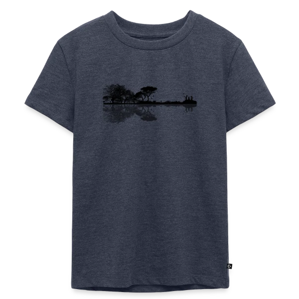 Guitare Électrique & Paysage Enchanté sur T-shirt Premium bio Enfant