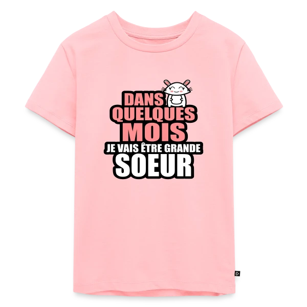 Future Grande-Sœur : L'Annonce Tendre sur T-shirt Premium bio Enfant