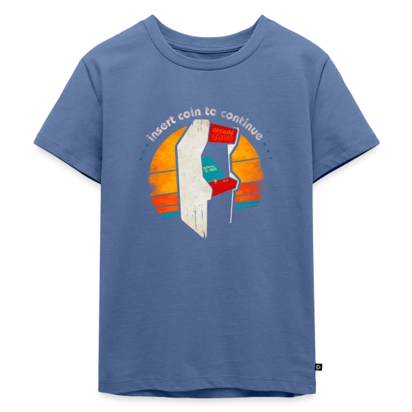 Arcade Rétro Années 80 : Insert Coin to Continue sur T-shirt Premium bio Enfant