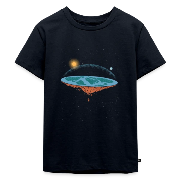 Terre Plate Univers sur T-shirt Premium bio Enfant