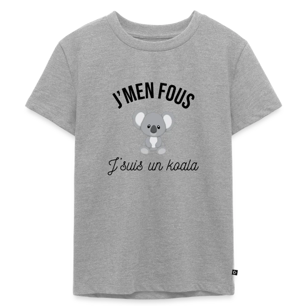 "J'm'en Fous, J'suis un Koala" - Humour Décontracté sur T-shirt Premium bio Enfant