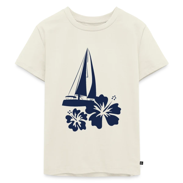Voilier sur l'Océan Pacifique sur T-shirt Premium bio Enfant