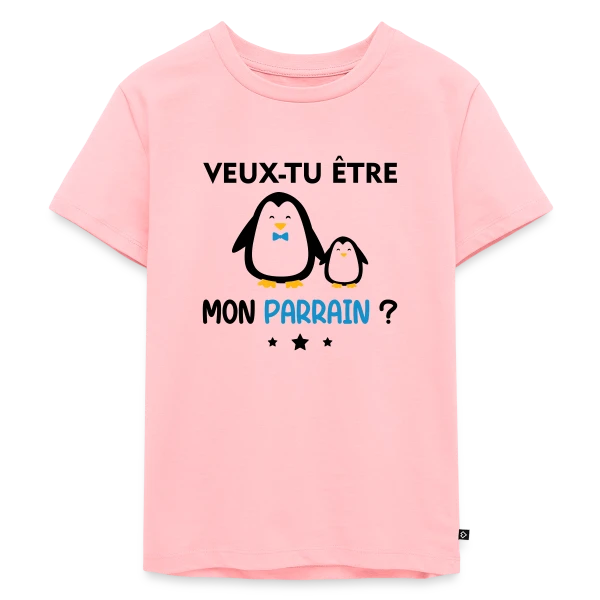 Demande Parrain Pingouins sur T-shirt Premium bio Enfant