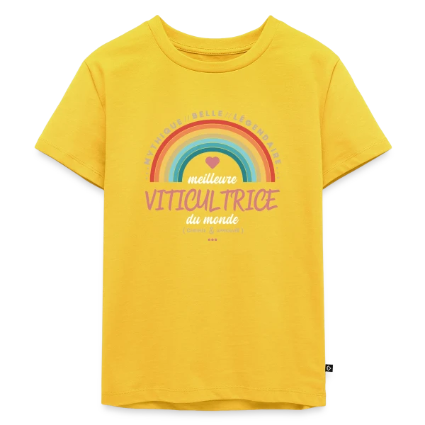 Meilleure Viticultrice du Monde sur T-shirt Premium bio Enfant