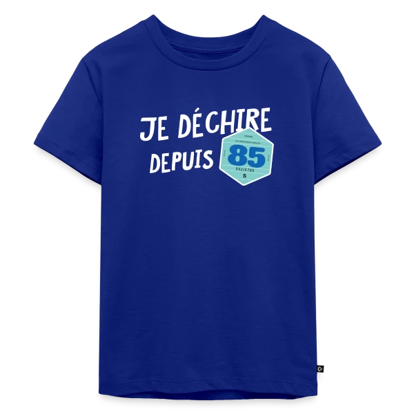 Je déchire depuis 85 - Style Vignette Auto Rétro Vintage sur T-shirt Premium bio Enfant