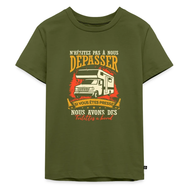 Drôle de Campeur en Camping-Car: Mes Vacances Parfaites! sur T-shirt Premium bio Enfant