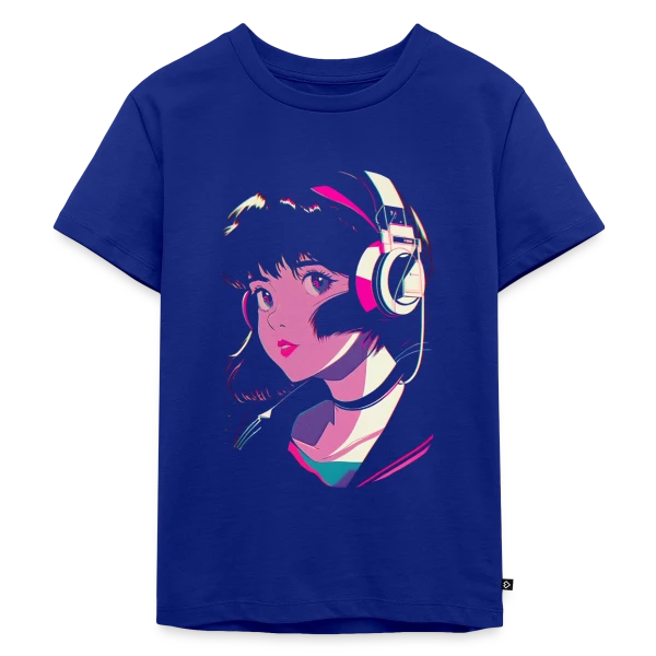 Fille Anime Esthétique Lo-Fi J-Pop sur T-shirt Premium bio Enfant