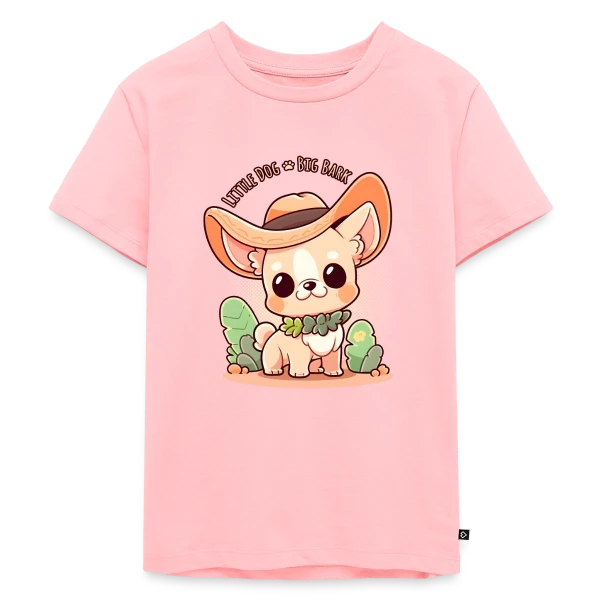 Chihuahua Kawaii - Petit Chien, Grande Voix sur T-shirt Premium bio Enfant