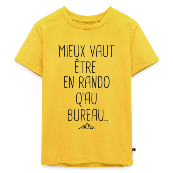Randonnée Humour: Le Cadeau Idéal pour Randonneurs sur T-shirt Premium bio Enfant