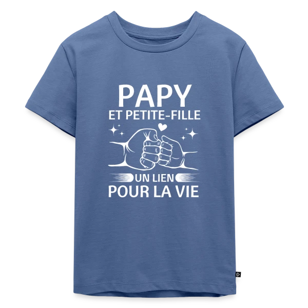 Papy et Petite-Fille - Un Lien pour la Vie sur T-shirt Premium bio Enfant