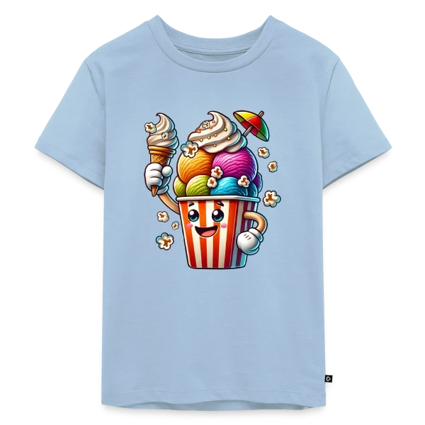 Glace Comic : Fun, Fraîcheur Estivale & Gourmandise sur T-shirt Premium bio Enfant
