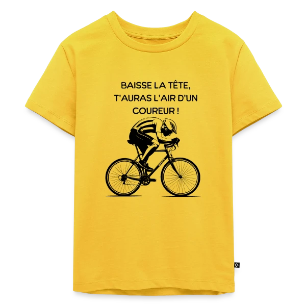 Cyclisme Humour - Design Minimaliste Vélo sur T-shirt Premium bio Enfant