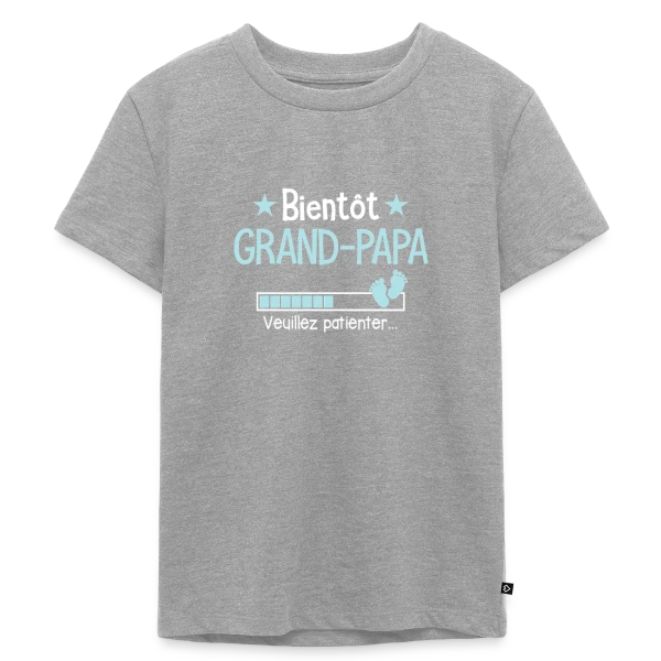 Bientôt Grand-Papy : Annonce de Grossesse Humour sur T-shirt Premium bio Enfant