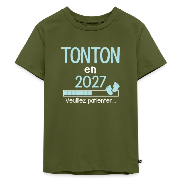 Super Tonton de l'Année - Cadeau Personnalisé sur T-shirt Premium bio Enfant