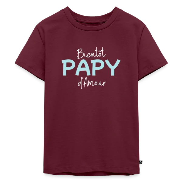Bientôt Papy d'Amour : Annonce Originale sur T-shirt Premium bio Enfant