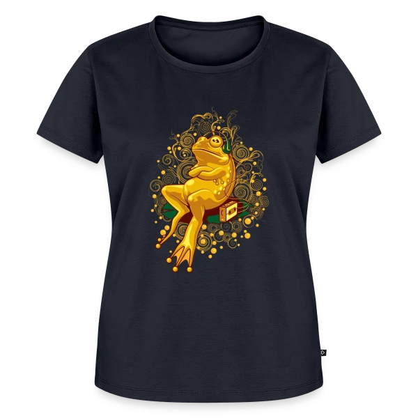 Grenouille Relax : Mode Cassette sur T-shirt Premium bio Femme