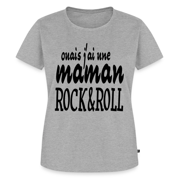 Maman Rock'n'Roll sur T-shirt Premium bio Femme