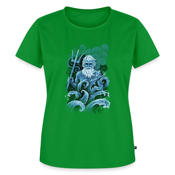 Maquette de T-shirt Premium bio Femme « Poséidon: Le Maître des Océans » à personnaliser