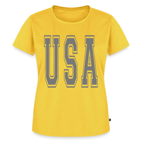 Maquette de T-shirt Premium bio Femme « Fierté Américaine: Équipe USA » à personnaliser