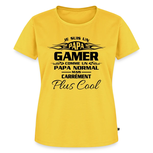 Maquette de T-shirt Premium bio Femme « Gamer Pro Esport » à personnaliser