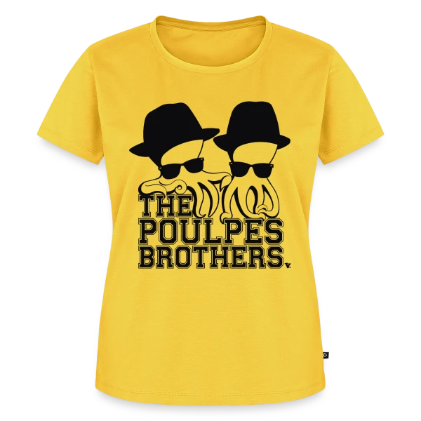 Maquette de T-shirt Premium bio Femme « The Poulpe Brothers » à personnaliser