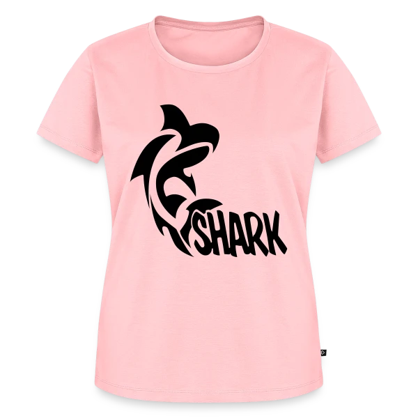 Maquette de T-shirt Premium bio Femme « Requin Majestueux des Océans » à personnaliser