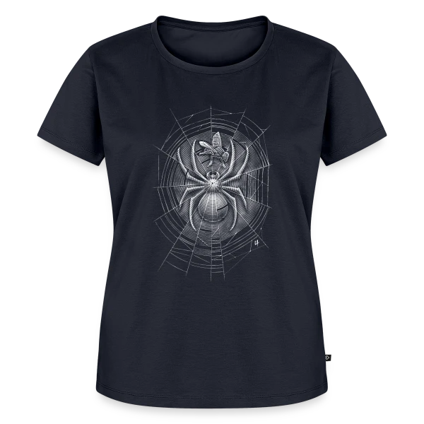 Maquette de T-shirt Premium bio Femme « Toile d'Araignée Mystérieuse » à personnaliser