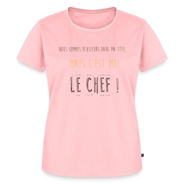 Maquette de T-shirt Premium bio Femme « Le Chef dans Ma Tête » à personnaliser