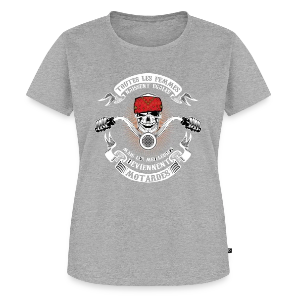 Maquette de T-shirt Premium bio Femme « Reine de la Route » à personnaliser