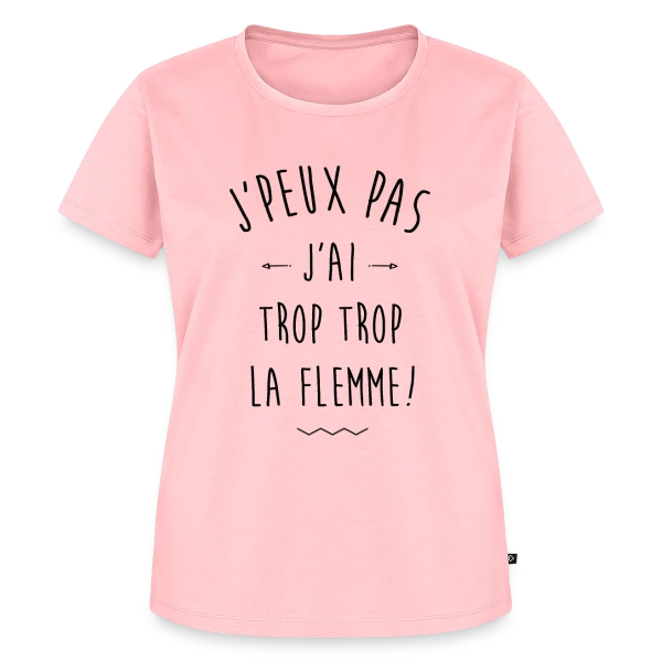 La Flemme Extrême : Vraiment Trop ! sur T-shirt Premium bio Femme