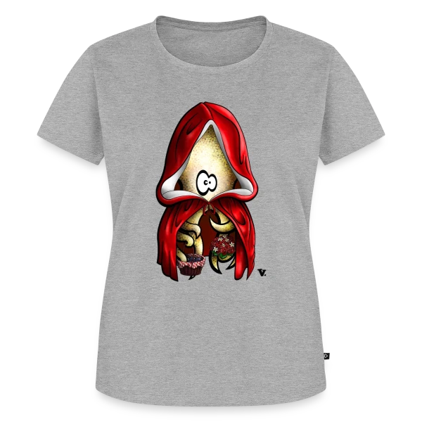Maquette de T-shirt Premium bio Femme « Le Petit Chaperon Poulpe » à personnaliser
