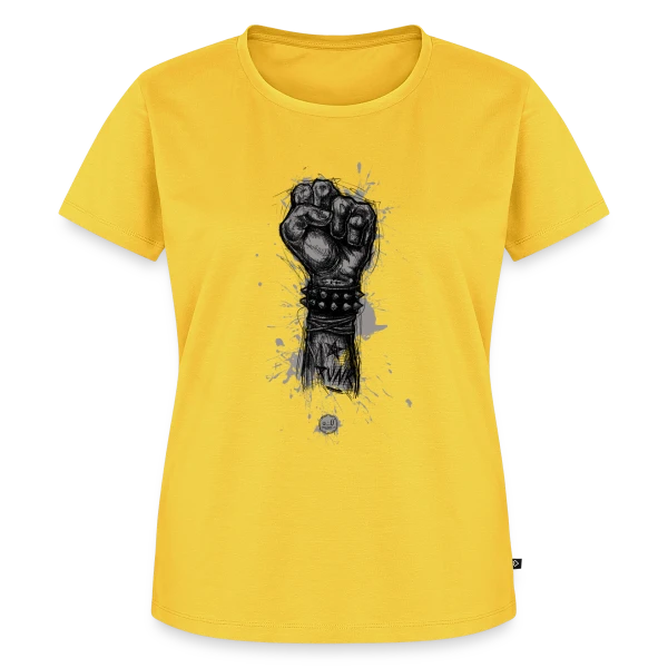 Maquette de T-shirt Premium bio Femme « Punk is Not Dead : Rébellion Éternelle » à personnaliser