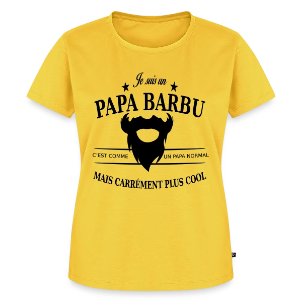 Papa Stylé Barbu sur T-shirt Premium bio Femme