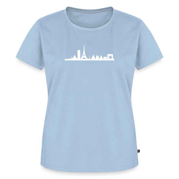 Silhouette Parisienne Élégante sur T-shirt Premium bio Femme