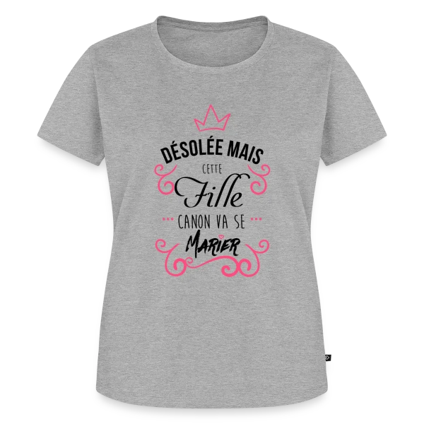 Fille Canon Stylée sur T-shirt Premium bio Femme