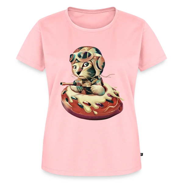 Maquette de T-shirt Premium bio Femme « Donut Fighter » à personnaliser