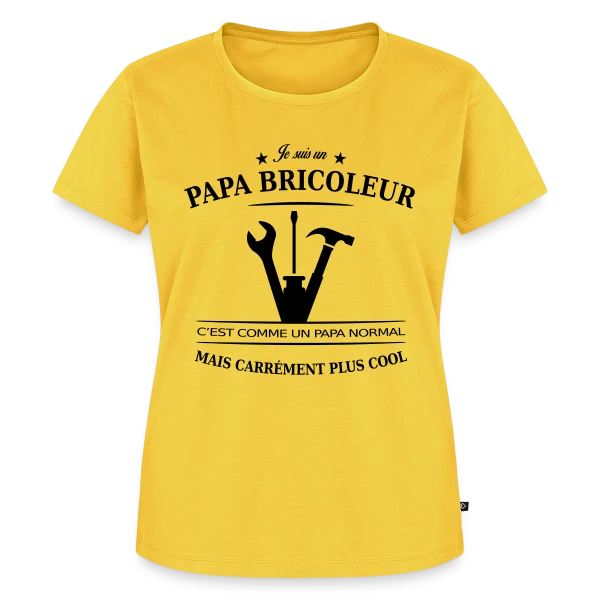 Papa Bricoleur: Le Roi du Bricolage sur T-shirt Premium bio Femme