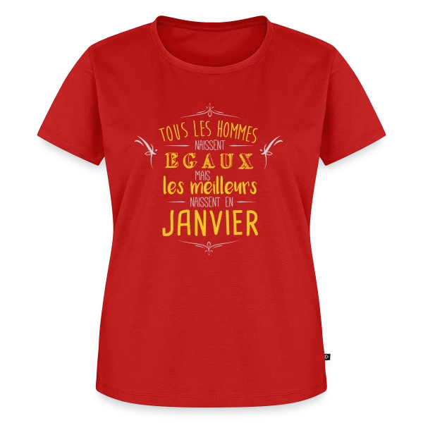 Homme 'Les Légendes Naissent en Janvier' sur T-shirt Premium bio Femme