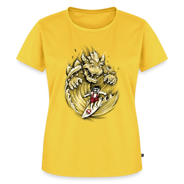 Mario, le Surfeur de Bowser sur T-shirt Premium bio Femme