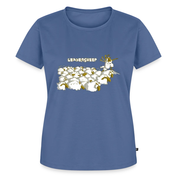 Maquette de T-shirt Premium bio Femme « Le Mouton Leader » à personnaliser