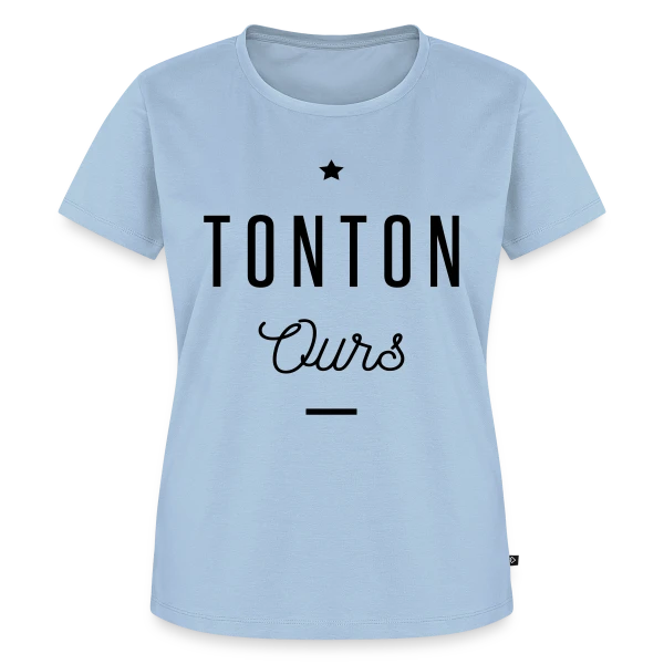 Maquette de T-shirt Premium bio Femme « Tonton Ours » à personnaliser