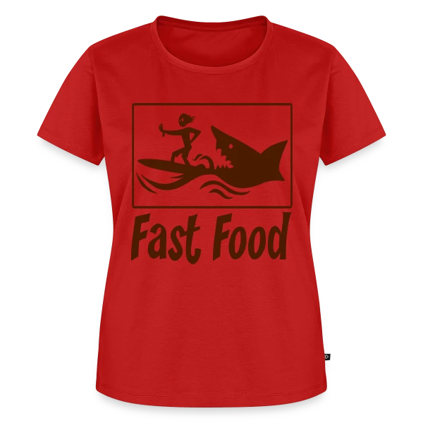 Fast Food : Le Plaisir de la Malbouffe Stylée sur T-shirt Premium bio Femme