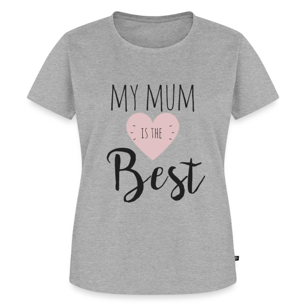 Maquette de T-shirt Premium bio Femme « Ma Maman est la Meilleure : T-shirt Adorable » à personnaliser