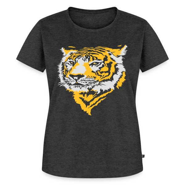 Maquette de T-shirt Premium bio Femme « Tigre Majestueux : La Force de la Jungle » à personnaliser