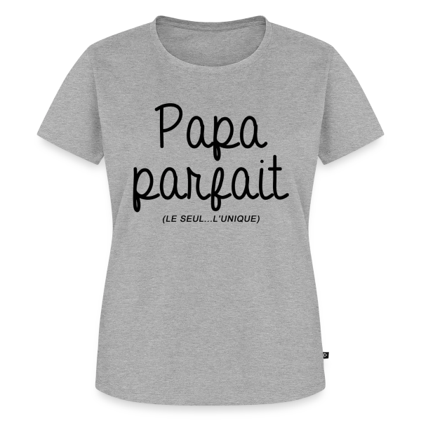 Maquette de T-shirt Premium bio Femme « Papa Parfait » à personnaliser