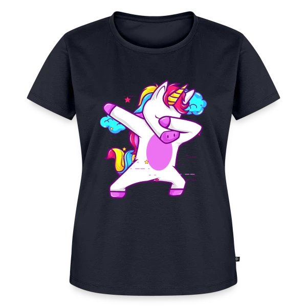 Licorne Dabbing Stylée Néon sur T-shirt Premium bio Femme